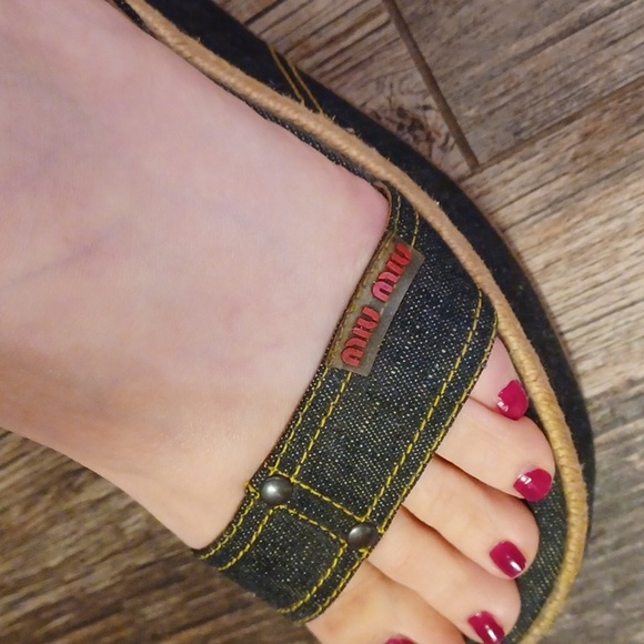 Miu Miu Prada wedge platforms - Picture 15 of 16